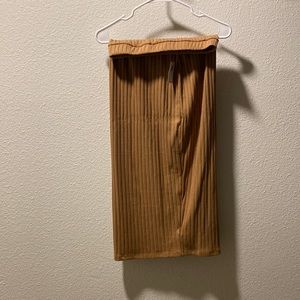 Brand new Burnt orange ribbed skirt